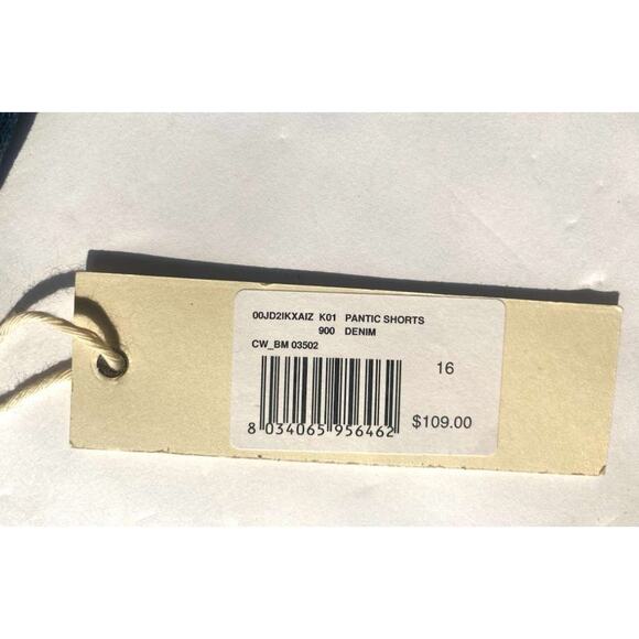 Diesel Girls Kids New PATIC DENIM SHORTS W OUTSIDE POCKETS Sz: 16 RTL: $119 - Picture 4 of 6